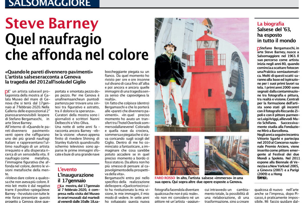 Articolo Gazzetta Barney Art